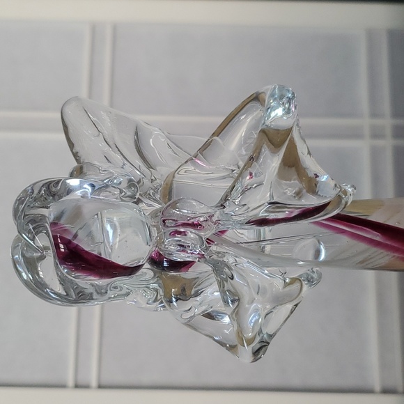 Hand Blown Art Glass Angel Paperweight - Picture 3 of 8